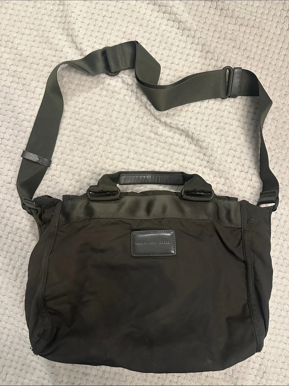 Marc by Marc Jacobs Black Messenger Bag with Adjustable Strap